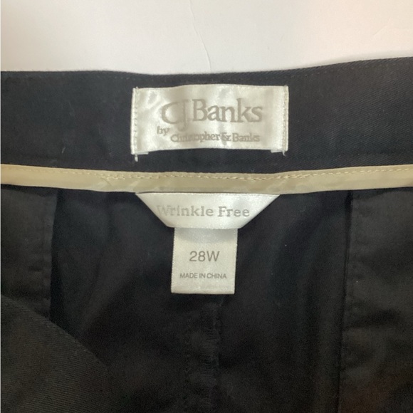 CJ Banks Classic Black Straight Leg Pants, Plus Size 28W - Picture 5 of 7